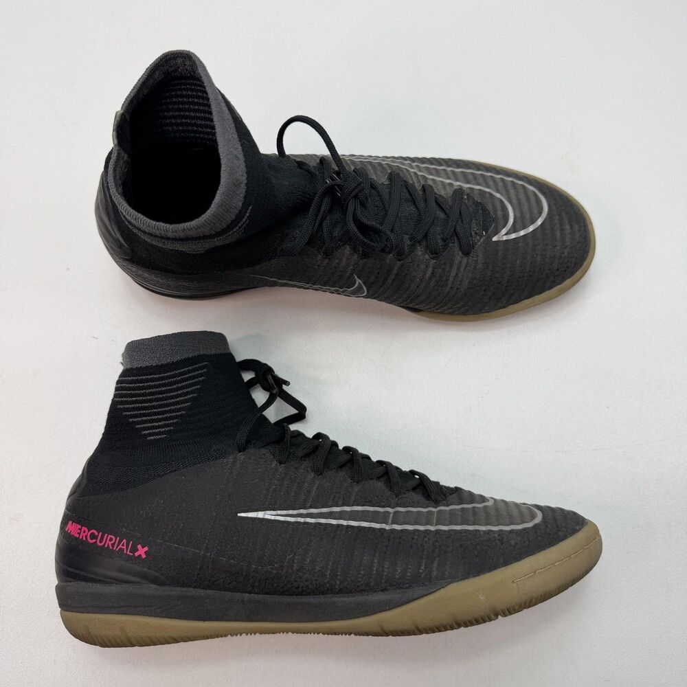 Nike MercurialX Proximo Shoes Mens Size 8.5 Black Indoor Soccer Futsal